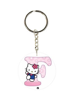 Buy Hello Kitty Letter F Printed Keychain in UAE