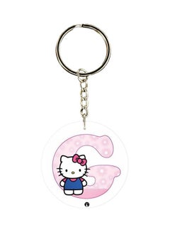 Buy Hello Kitty Letter C Printed Keychain in UAE