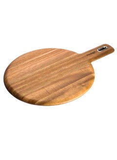 Buy Round Shaped Handle Cutting Board Brown 14 x 10inch in Saudi Arabia