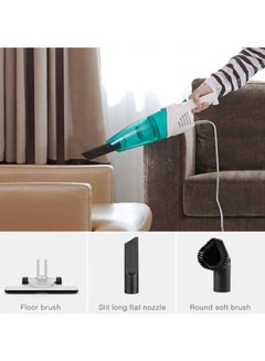 Deerma 2-In-1 Push-Rod Handheld Vacuum Cleaner 14 L 400 W DX118C Blue \u0026  White UAE | Dubai, Abu Dhabi