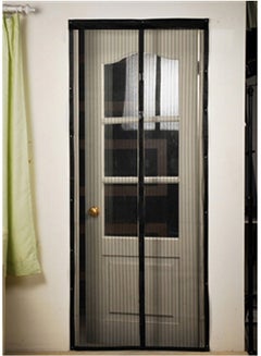 Buy Door Mosquito Mesh Curtain Black 30x4x15cm in Egypt