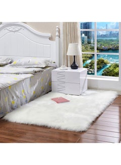 اشتري Fluffy Floor Rug White 30x5x20centimeter في الامارات