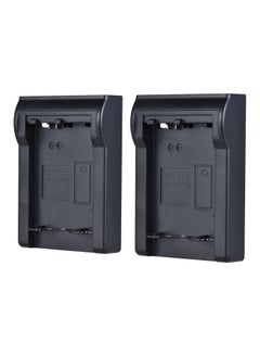 Buy 2-Piece Dual Channel Battery Charger For Sony Camera Black in Saudi Arabia