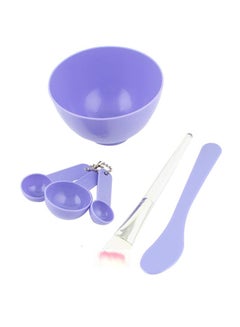 اشتري 6-In-1 DIY Facial Mask Mixing Bowl Set Purple في مصر