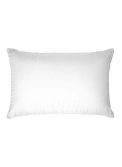 اشتري 2-Piece Soft Bed Pillow Set Fabric White 50x75centimeter في الامارات