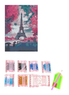 Buy DIY 5D Diamond Painting Embroidery Wall Decor Kit Pink/Blue/Black 30 x 40centimeter in Saudi Arabia