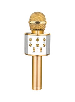 Buy Wireless Karaoke Microphone WS-858 Gold/Silver in Saudi Arabia