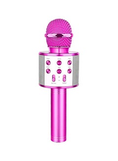 Buy Wireless Karaoke Microphone WS-858 Pink/Silver in Saudi Arabia