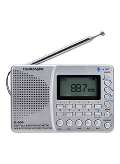 Buy Portable FM Radio K-604 Silver in UAE