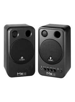 Buy 2-Piece Digital Monitor Speaker Set MS16PAIR Black in UAE