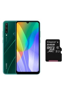 Buy Y6P Dual SIM Emerald Green 3GB RAM 64GB 4G LTE With 64GB SD Card in Egypt