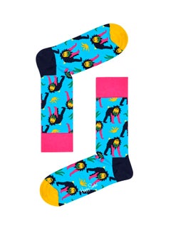 اشتري Monkey Crew Socks أزرق في الامارات