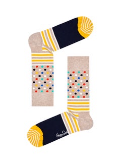 Buy Stripes & Dots Crew Socks Multicolour in UAE