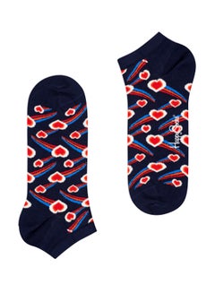 Buy Shooting Hearts Liner Socks Navy in UAE