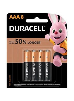 Buy 8-Piece AAA Lithium Battery Black/Gold in Saudi Arabia