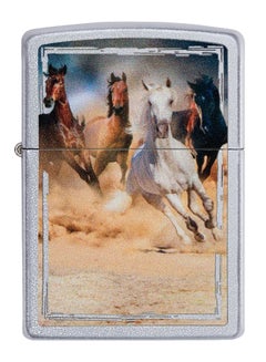 Buy Horses Design Gas Lighter 8.5 x 6cm in UAE