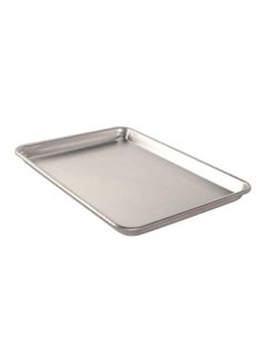 Buy Aluminium Baking Pan Silver 39x28x2.5centimeter in UAE