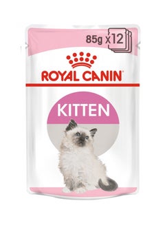 Buy Feline Health Nutrition Kitten Jelly Wet Food Pouches 85g Pack Of 12 in Saudi Arabia