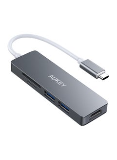 Buy 5 in 1 Ports Slim USB-C Hub, CB-C72 Grey in Saudi Arabia