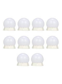 Buy 10-Piece LED Vanity Mirror Lights With USB Cord Kit White 27x10.7x5.6centimeter in Egypt