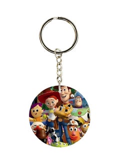 Buy Cartoon Printed Double Sided Keychain in UAE