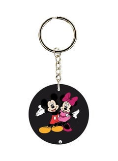 Buy Mickey Mouse Cartoon Printed Double Sided Keychain in UAE