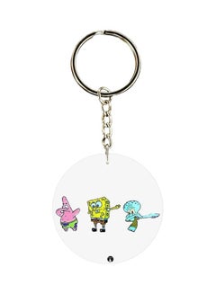 Buy Cartoon Printed Double-Sided Keychain in UAE