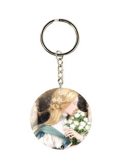 Buy Cartoon Printed Double Sided Keychain in UAE