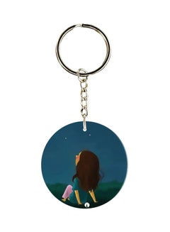 Buy Cartoon Printed Double Sided Keychain in UAE