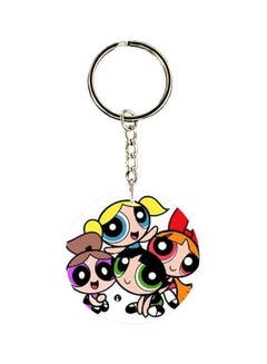 Buy Cartoon Printed Dual Sided Keychain in UAE