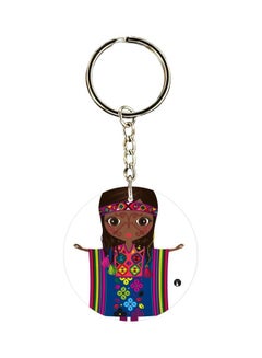 Buy Cartoon Printed Double Sided Keychain in UAE