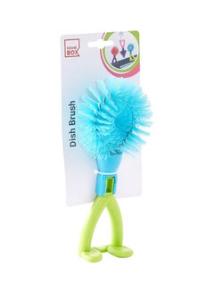 Buy Foldable Dish Brush Blue/Green 16x6x6centimeter in Saudi Arabia