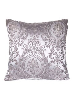 Buy Fabric Decorative Pillow Grey 60x60cm in Saudi Arabia