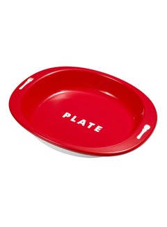 Buy Do-It-Myself Stage 2 Feeding Plate, 12+ M - Red/White in UAE