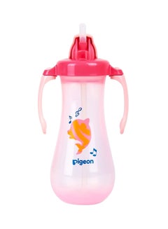Buy Tall Straw Baby Sippy Cup, 300 mL - Pink in UAE