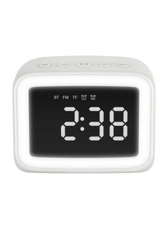 Buy Mini Clock Bluetooth Speaker White in Saudi Arabia