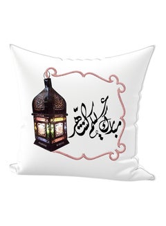 Buy Ramadan Lantern Microfiber Printed Decorative Pillow Multicolour 65x65cm in UAE