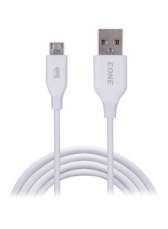 Buy Micro USB Data Sync Charging Cable White in Saudi Arabia