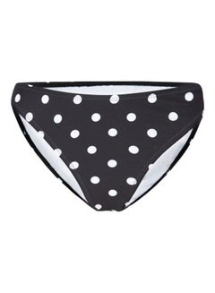 Buy Polka Dot Bikini Bottoms Black in UAE