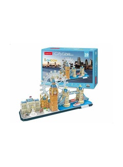 اشتري 107-Piece City Line London 3D Puzzle Set Multicolor في مصر