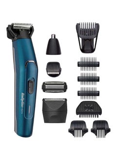 Buy Men Japanese Steel 12-In-1 Multi Trimmer, 100% Waterproof And Fast Charge Grooming Kit, All-In-One Effortless Hair Trimmer For Nose/Ear/Body, Heavy Duty 120 Mins Runtime - MT890SDE, Blue Blue/Black in UAE