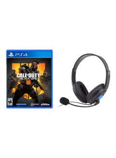 Buy Call Of Duty: Black Ops 4 + Gaming Headphones  (Intl Version) - Action & Shooter - PlayStation 4 (PS4) in UAE