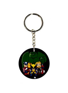 Buy Avengers Character Printed Double Sided Keychain in UAE