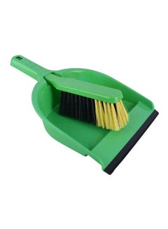 Buy Modern Dustpan With Brush Set Green and Multi-colors Accessories in Egypt