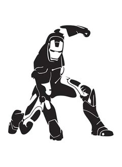 Buy Ironman Cartoon Wall Decals Black/White 90x70cm in Egypt