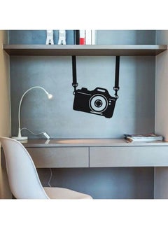 Buy Camera Themed Decorative Wall Sticker Black 40x30cm in Egypt