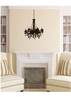 اشتري Chandelier Designed Wall Sticker Black 90x60cm في مصر