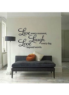 Buy Quote Printed Waterproof Wall Sticker Black 70x50cm in Egypt