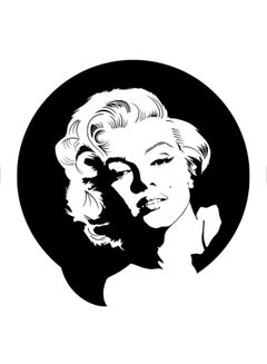 Buy Marlin Monroe Printed Decorative Wall Sticker Black 70x80cm in Egypt