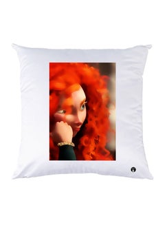 Buy Printed Pillow polyester White 30x30cm in Egypt